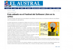 Artículo en Diario Austral